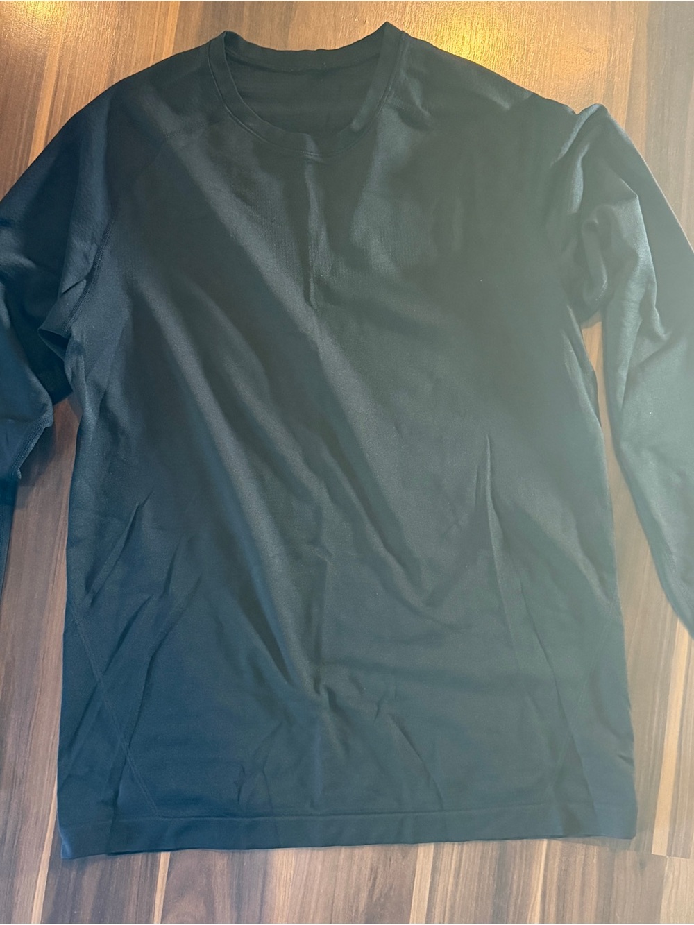 lululemon athletica Black Long-Sleeve Crewneck Shirt